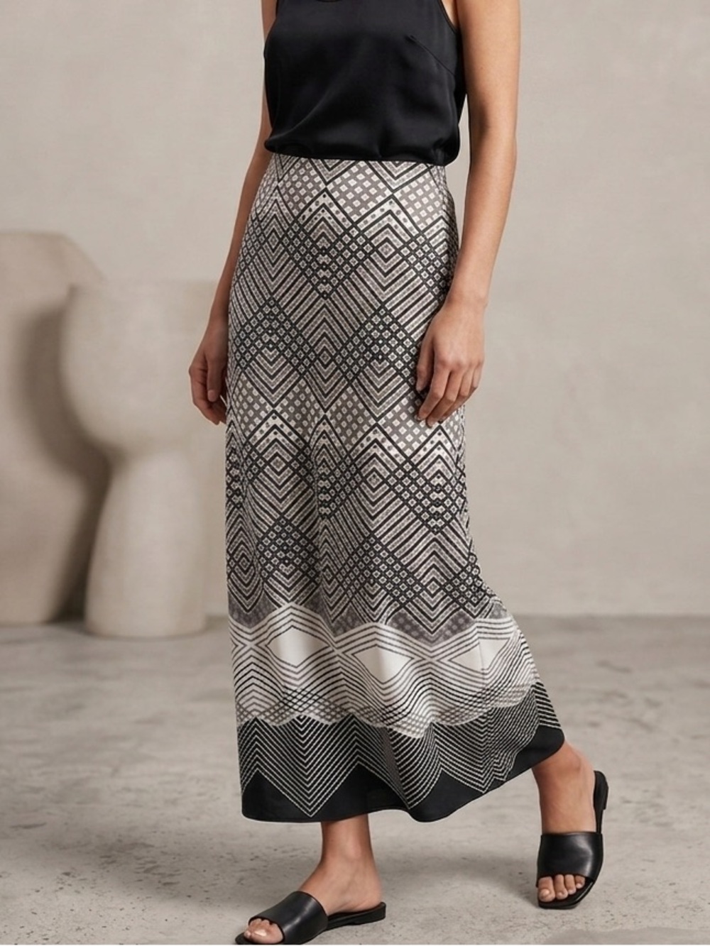 Laura Geometric Maxi Skirt